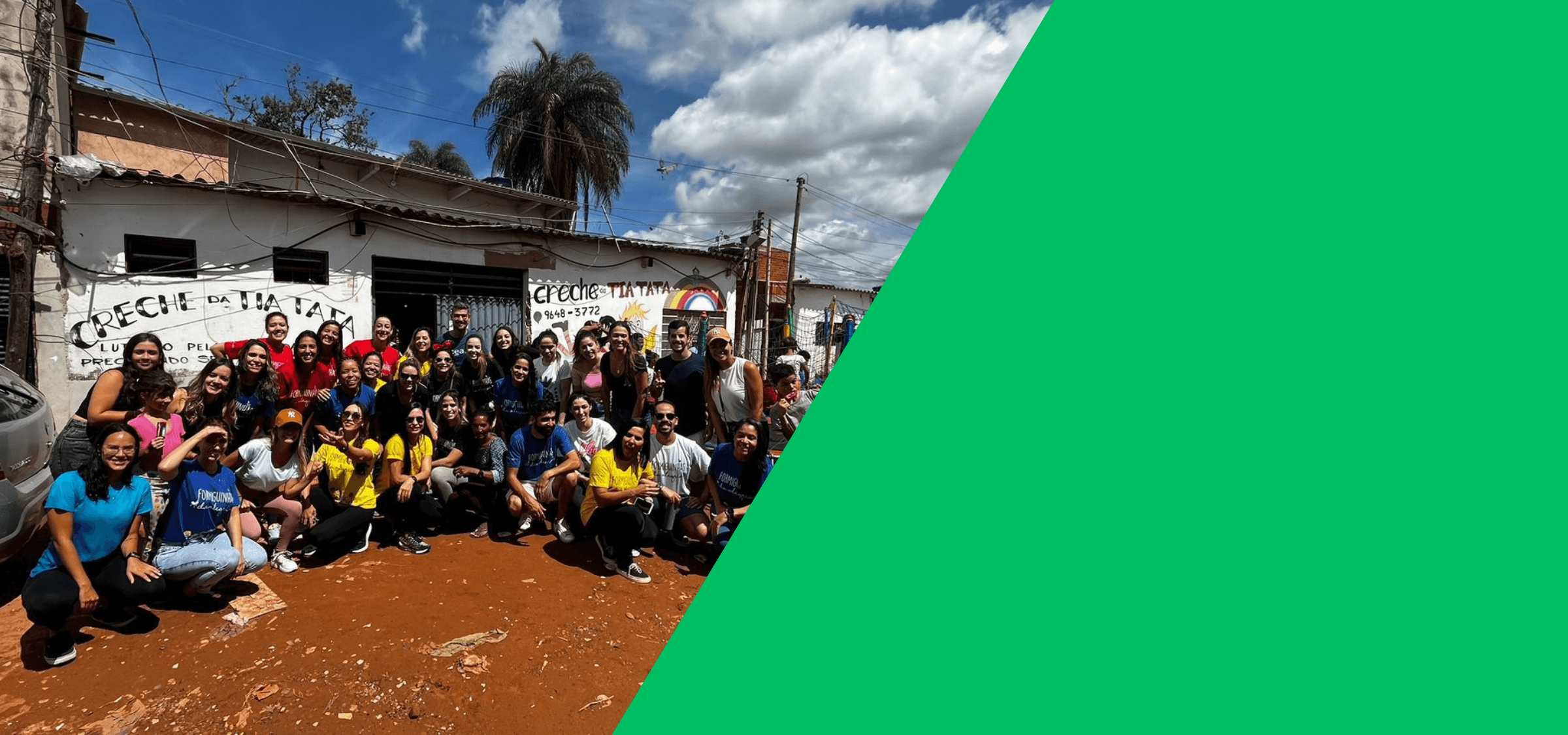 Formiguinhas da Alegria — voluntários e comunidades atendidas